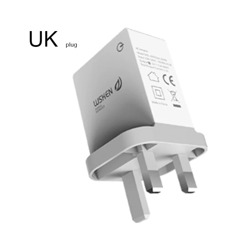 Wsken 4 USB зарядное устройство адаптер для iPhone iPad безопасная 2.1a Быстрая зарядка EU/US/UK вилка путешествия/настенное зарядное устройство для Samsung huawei Xiaomi