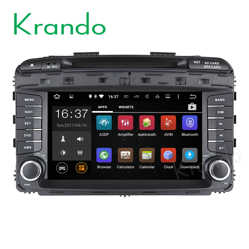 

Krando 8" Android 9.0 car audio radio navigation multimedia system for Kia Sorento 2015+ gps dvd player WIFI 3G DAB+