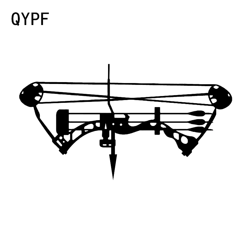 QYPF 14 4*7 8 см лук стрелы Охотник Декор автомобиля моделирование стикер силуэт винил