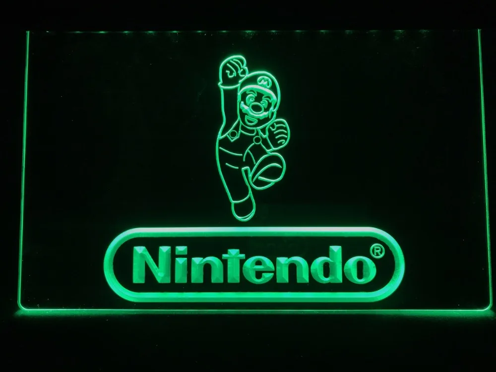 R081 nintendo игровая комната пивной бар светодиодный неоновый светильник