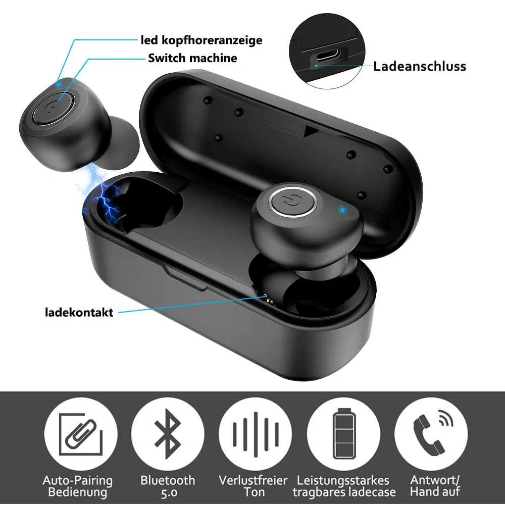 TWS V11 Bluetooth наушники 5 0 настоящие беспроводные бинауральные вкладыши стерео