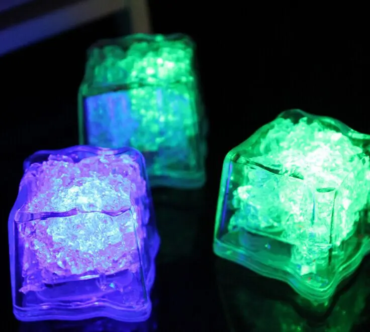 6Pcs/lot Navpeak LED Ice Cube Fast Flash Slow 7 Color Auto Changing Crystal For Valentine's Day Party Wedding | Дом и сад