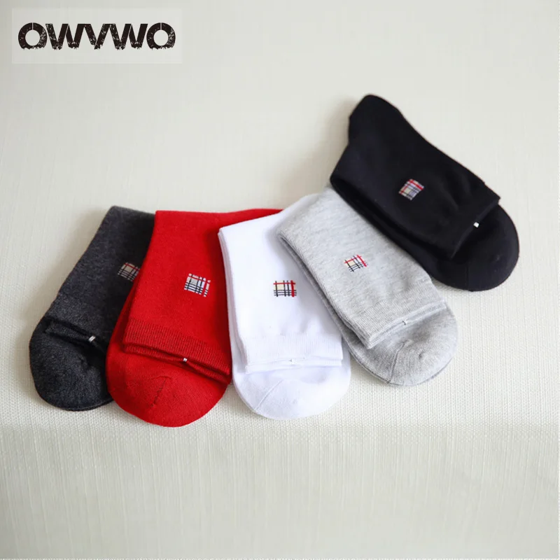 OWVWO 5 пар/лот 2018 Новый Для мужчин Цвет модные хлопковые носки Пот носки|Мужские