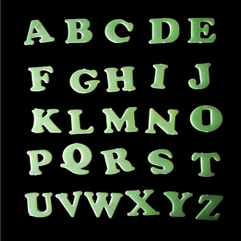 Настенно Стикеры sGlow Ночная палочка наклейки английские буквы флуоресцентный