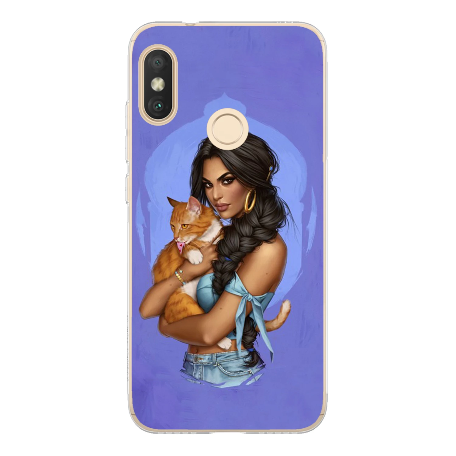 Для Xiaomi Redmi 6 Pro Чехол 5 84 &quotМягкие TPU силикона мило сексуальная девушка Рапунцель