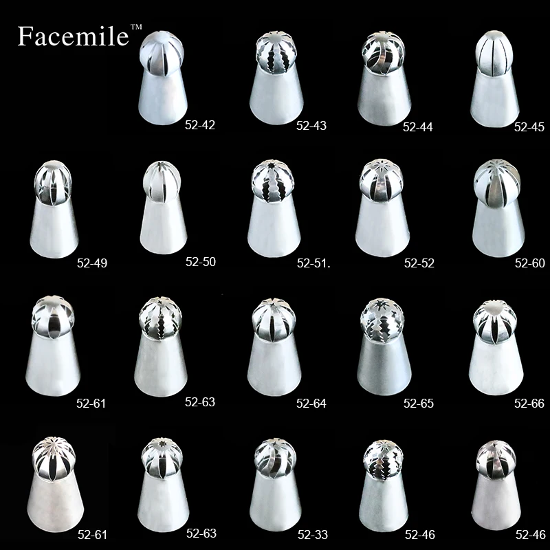 Наконечники для кондитерских изделий Facemile наконечники из нержавеющей стали