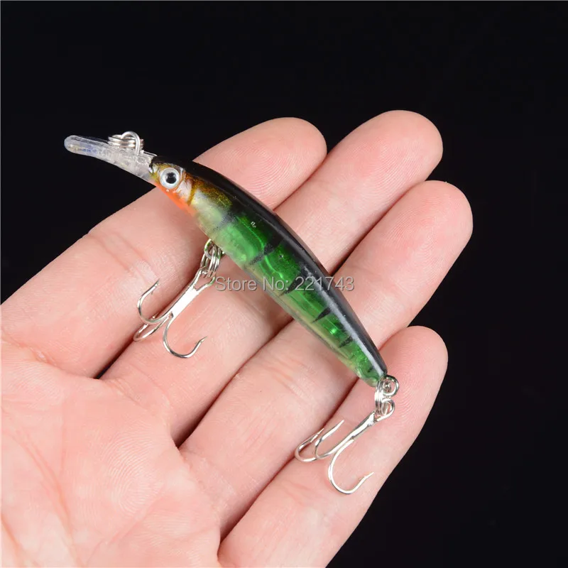 1 шт./лот приманки в форме гольяна 7 см 4 г жесткая приманка искусственные Крючки 6 #
