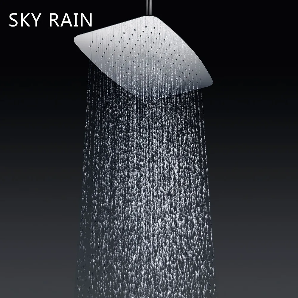 Хромированная настенная Душевая система SKY RAIN напор воздуха экономия