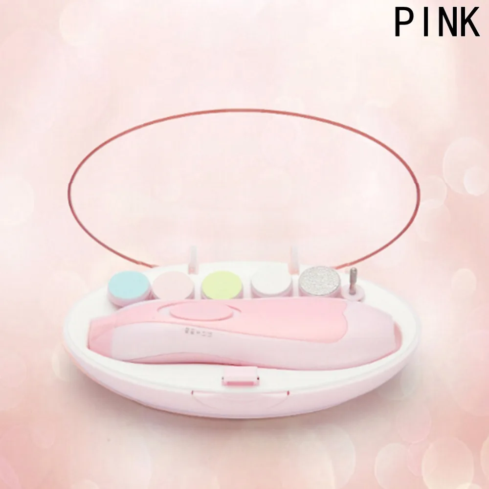 Baby Trimmer Electric Safe 6 in 1 Nail Clipper Lovely Grinding Polish Device Toes &amp Fingernails Multi-function Tool | Красота и
