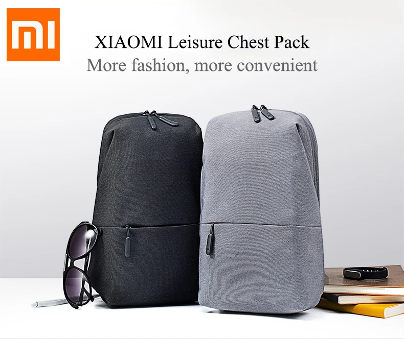 Xiaomi Mi рюкзак для отдыха в городе, нагрудная сумка для мужчин и женщин, маленький размер, наплечный тип, унисекс, рюкзак, сумки