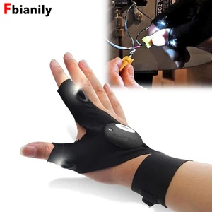 Светильник для ремонта пальцев, светодиодная перчатка, флэш-светильник фонарь для кемпинга, походов, рыбалки, портативный мини-светильник ing, лампа для многофункционального использования