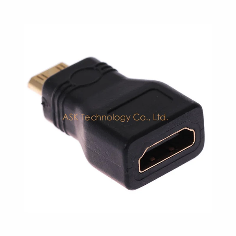 AIXXCO 5 шт. HDMI Женский мини HDMI адаптер конвертер позолоченный разъем HDMI V1.4 Ethernet 1080P 3D hdmi адаптер