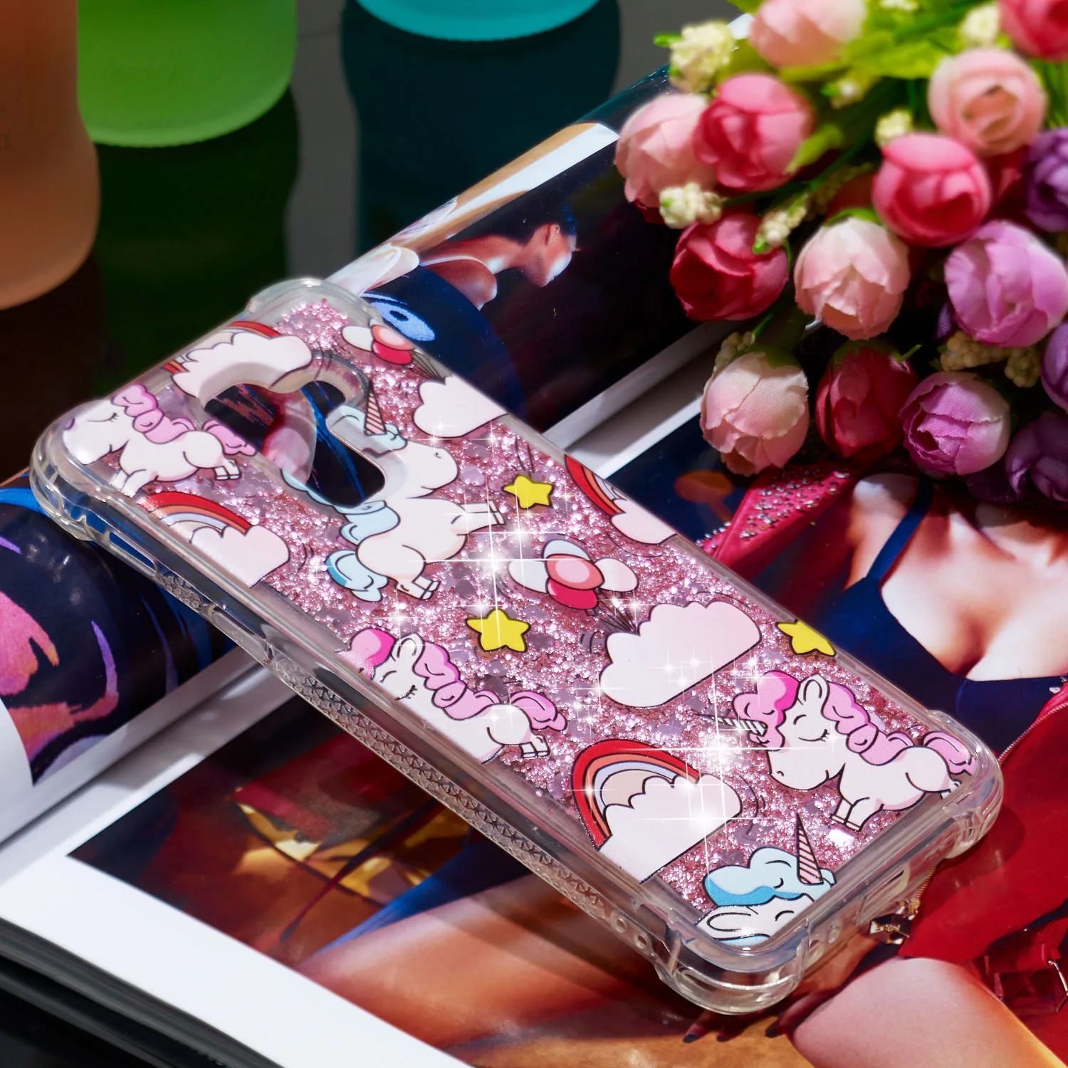 Блестящий чехол для Samsung A6 Plus + A6Plus A605 a605 DS a605g телефона | Мобильные телефоны и
