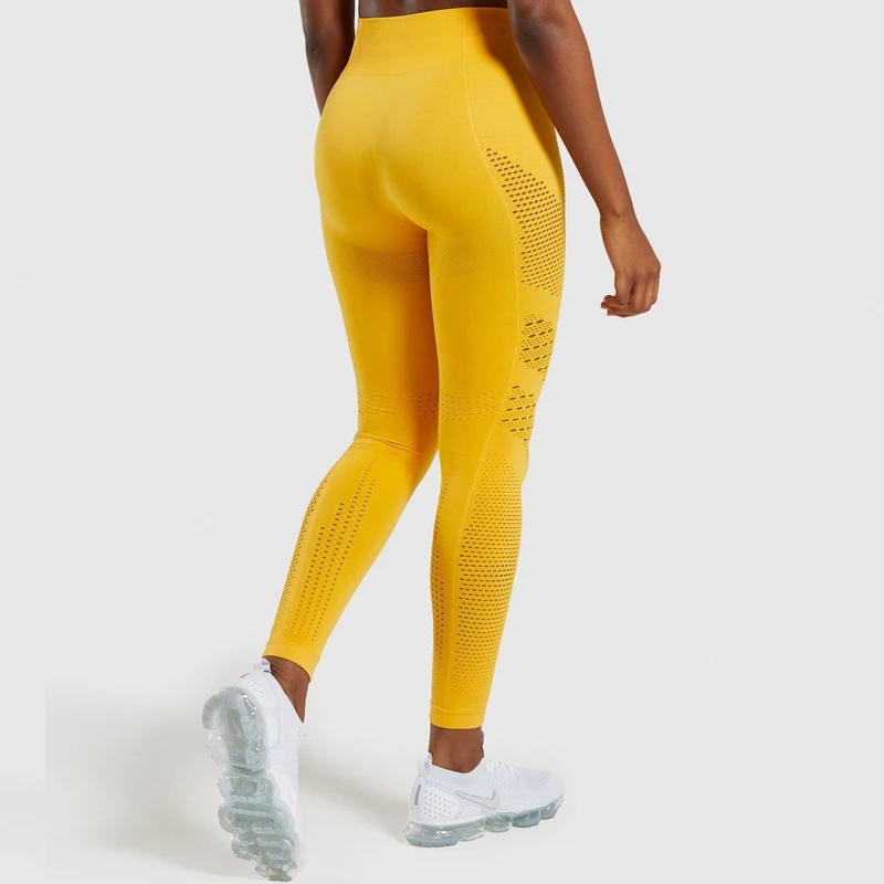 Seamless High Waist Pants And Shirts Women Sport Fitness Yoga Legging Set 2 pieces