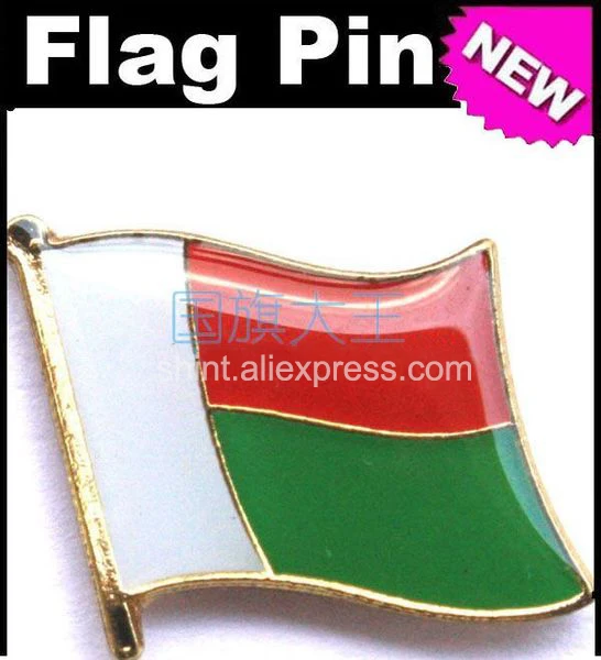 

Lapel Pins Madagascar Flag Pins All Over The World Badge Emblem Country State Pins