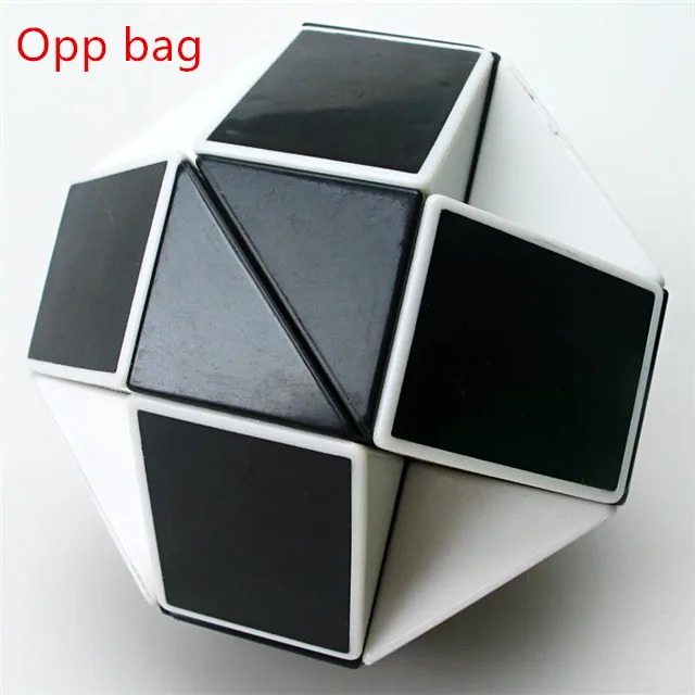 black-white Новинка, магический куб, игрушки, 24 секции, разнообразие, Волшебная линейка, куб, змея, твист, головоломка, развивающая игрушка для детей, Brinquedo, подарок - Цвет: black-white