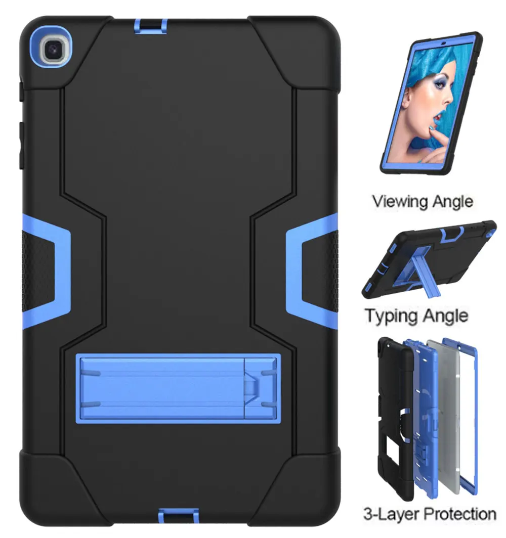 Сверхпрочный силиконовый чехол для samsung Galaxy Tab A 10,1 SM-T510/T515 10," планшет Funda Capa противоударный чехол для детей+ подарки