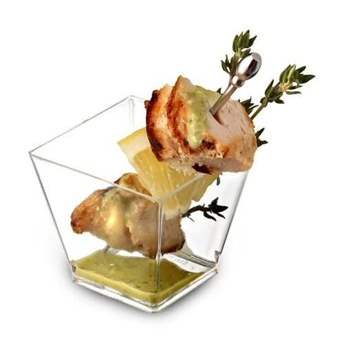 50 шт./лот 60 мл жесткая пластиковая Одноразовая чашка для поднятия десертов