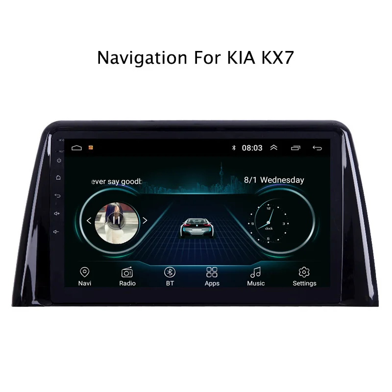 Ectwodvd Android 8 1 автомобильный dvd плеер gps навигация для Kia KX7 Sorento 2017 Радио