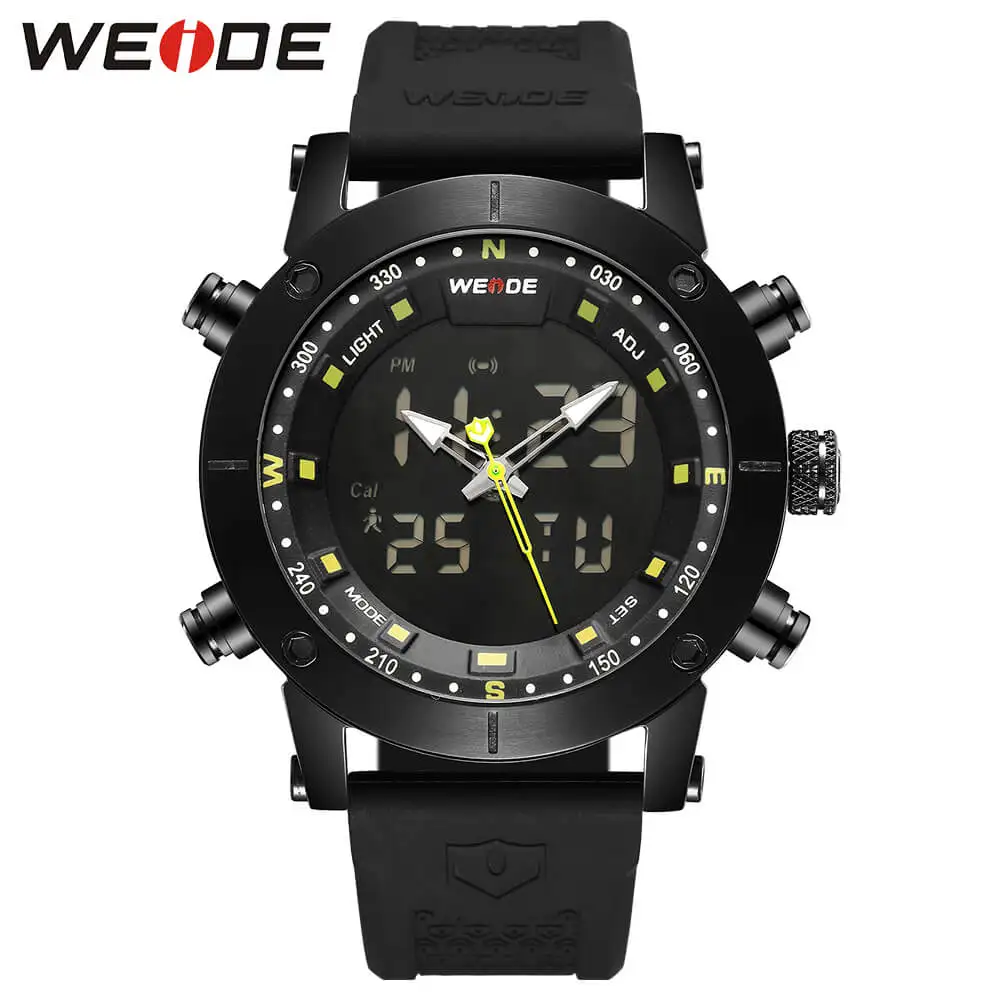 WEIDE роскошный оригинальный для ЖК дисплея цифровые спортивные фитнес часы