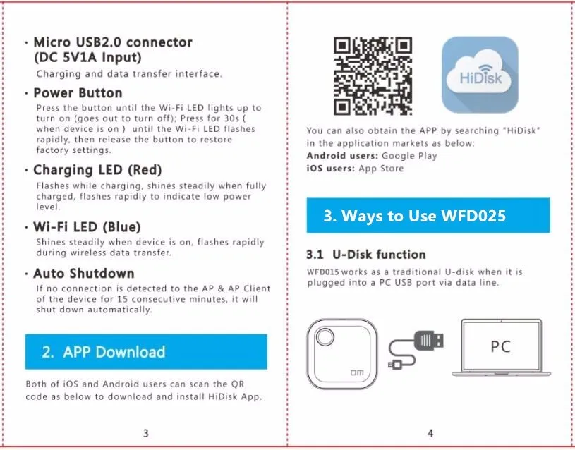 DM Wifi USB флеш-накопители WFD025 32 Гб 64 Гб 128 Гб Wi-Fi для iPhone/Android/PC смарт-флешка карта памяти Usb
