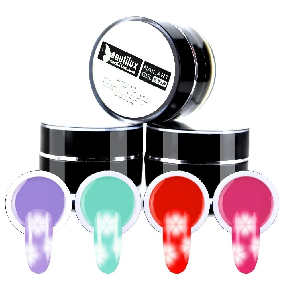 Beautilux Blossom Гель лак для ногтей замачиваемый УФ светодиодный прозрачный белый