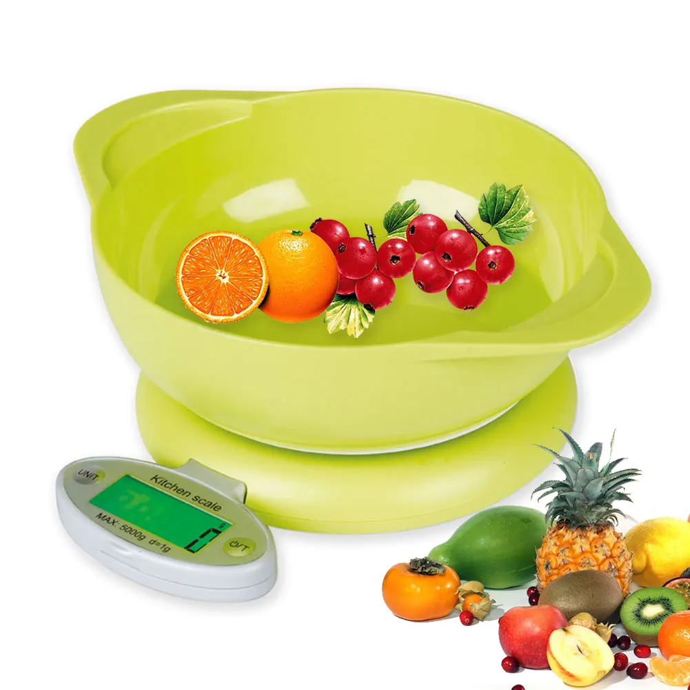 Кухонные весы с ЖК-дисплеем чашей цифровые пищевые бытовые электронные