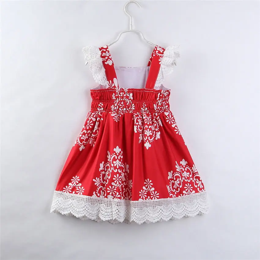 Infant Toddler Kids Baby Girl Clothes Dresses Princess Party Pageant Red Tutu Flower Dress Girls 2-7Y | Детская одежда и обувь