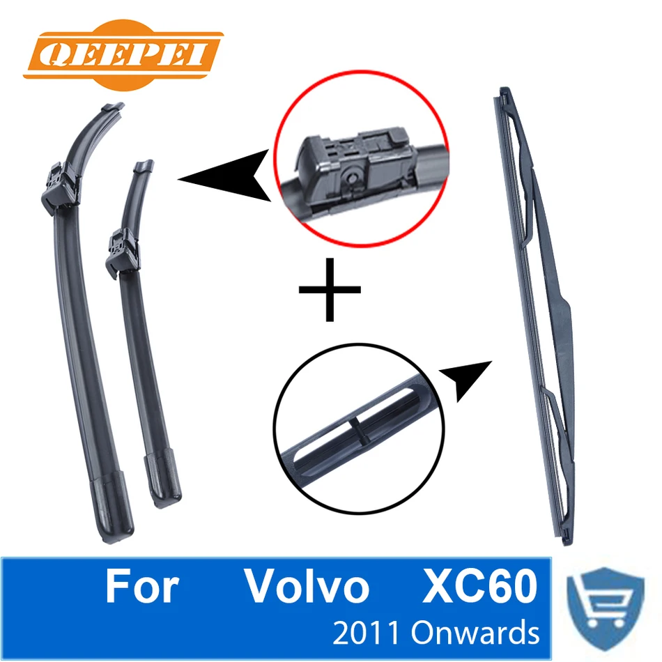 Щетка стеклоочистителя QEEPEI передняя и задняя щетки без рычага для Volvo XC60 2011 г.