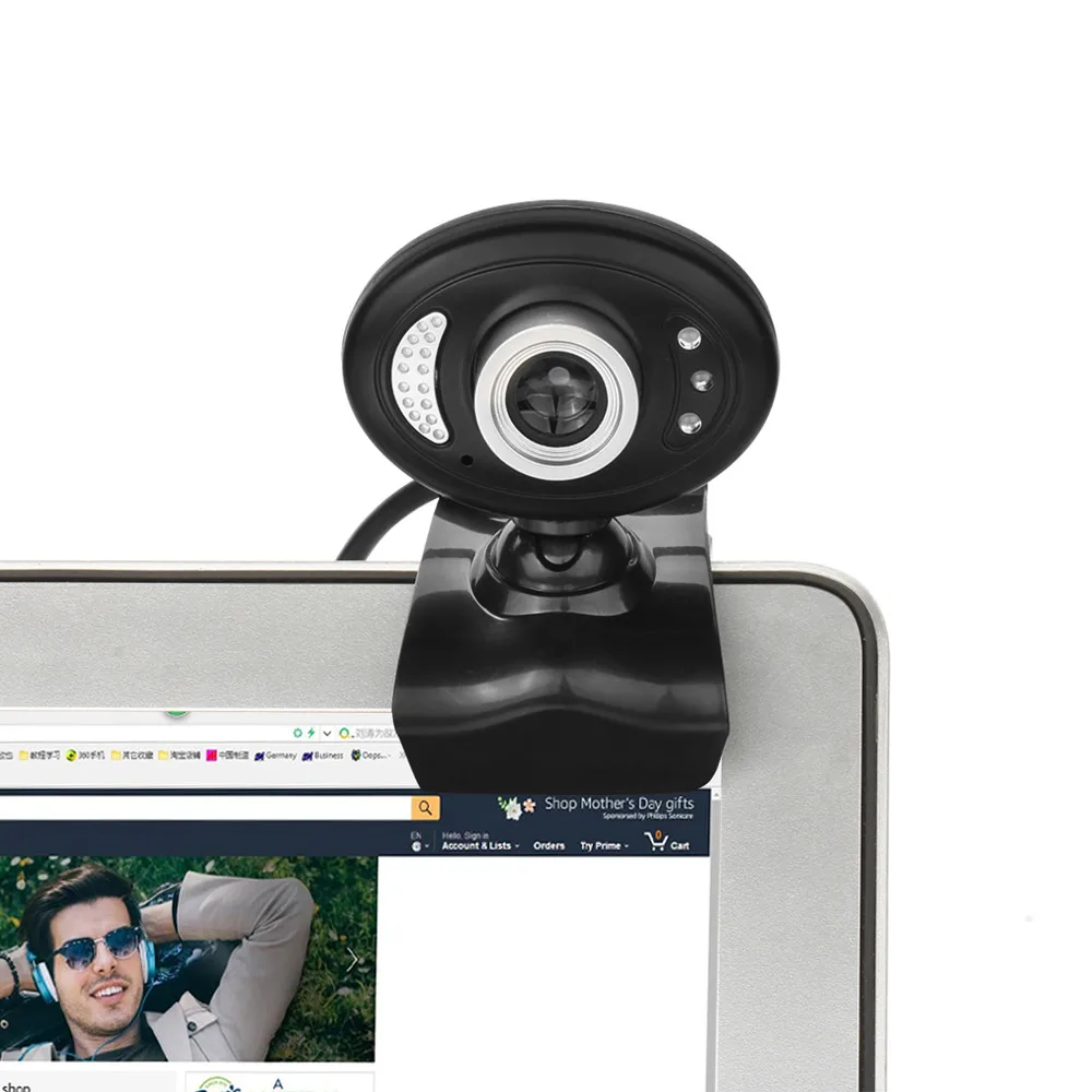 Ouhaobin HD 720P веб камера 16 мегапикселей USB 2 0 с микрофоном клип on для компьютера ПК