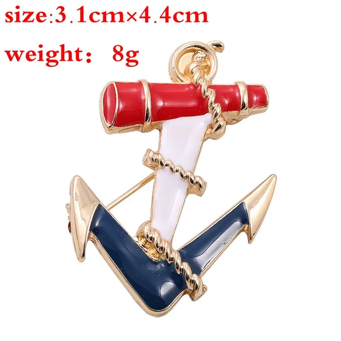 Модные ювелирные аксессуары позолоченная металлическая эмалированная брошь в