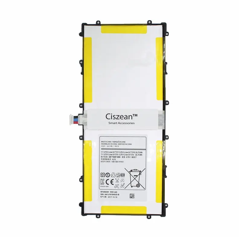 Аккумулятор Ciszean P8110 SP3496A8H 1x3 75 в 9000 мАч для Samsung Google Nexus 10 HA32ARB|Аккумуляторы
