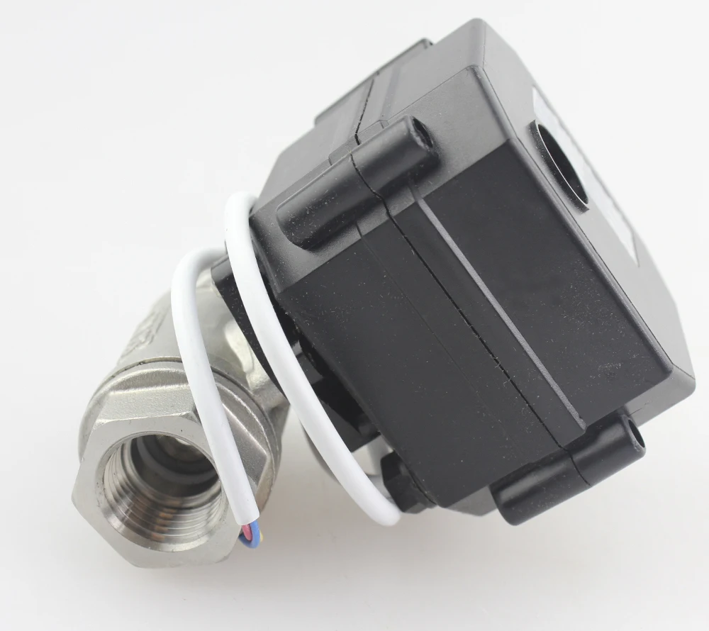 SS304 DN20 AC/DC9V 24V моторизованный шаровой клапан 3/4 &quotBSP/NPT резьба электрический CR 03