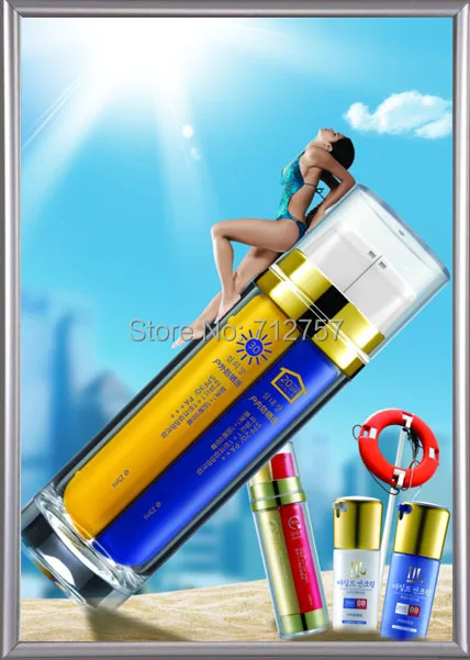 Односторонняя алюминиевая рама со светодиодной подсветкой Панель меню для