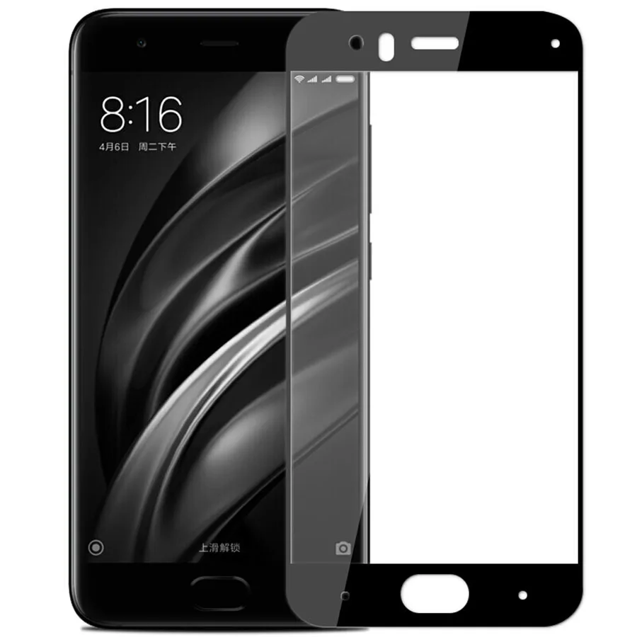 Защитное 3d-стекло с закругленными краями для Xiaomi Mi 6 пленка из закаленного стекла