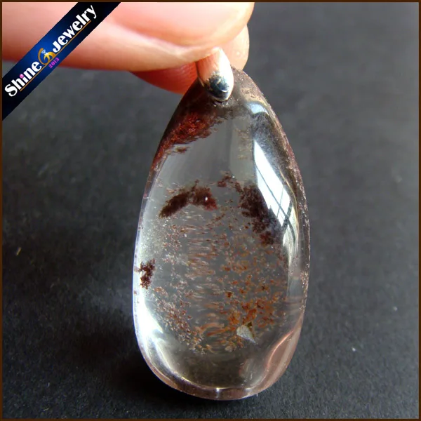 Limited Sale Natural Green Phantom Crystals cabochon setting Necklace Pendant Stone Beads for DIY Jewelry Making JS010 | Украшения и