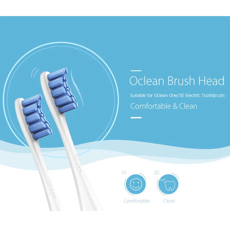Oclean One/SE 2 шт сменные насадки для щёток Электрическая ультразвуковая зубная щетка