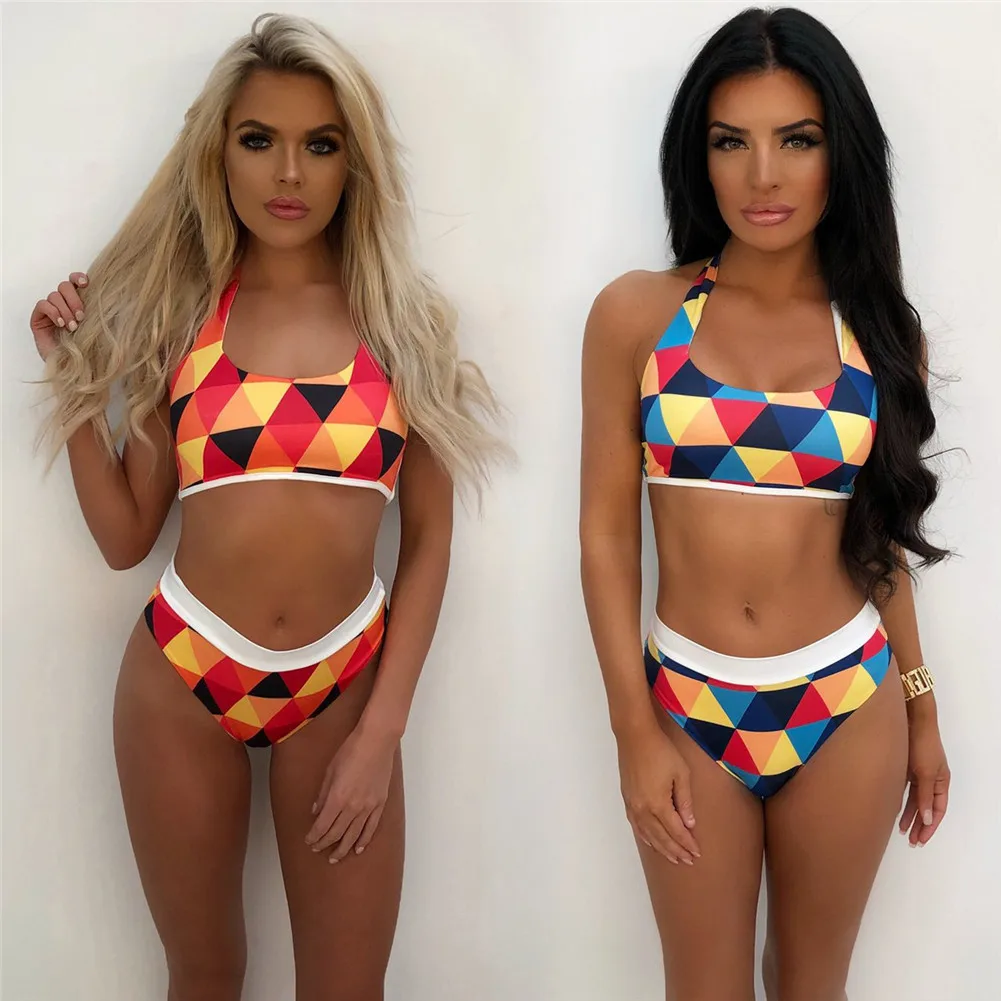 Бикини 2017 хит продаж купальник бразильский женский Холтер топ бикини набор пуш