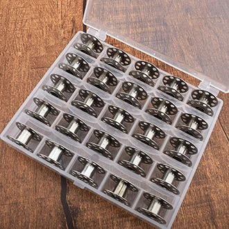 25pcs Metal Chainho, пустые швейная бобины для швейная машина для нарезания резьбы/DIY Швейные инструменты и аксессуары/25 шт./кор - Цвет: 25pcs Metal