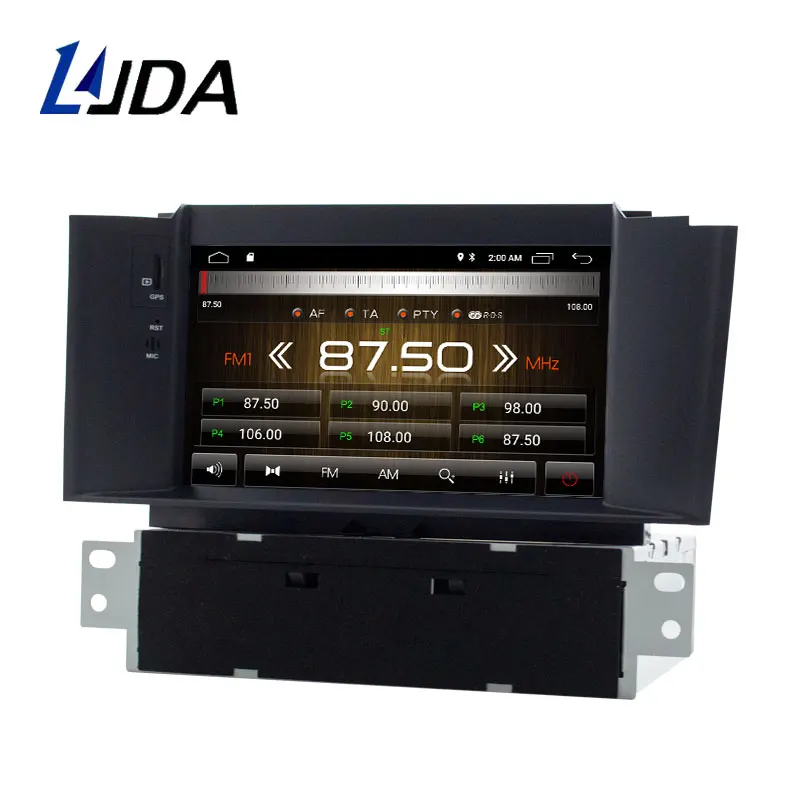 LJDA 1 Din 7 дюймов Android 10,0 автомобильный dvd-плеер для Citroen C4 C4L DS4 wifi gps радио 2G ram gps навигация радио wifi Мультимедиа