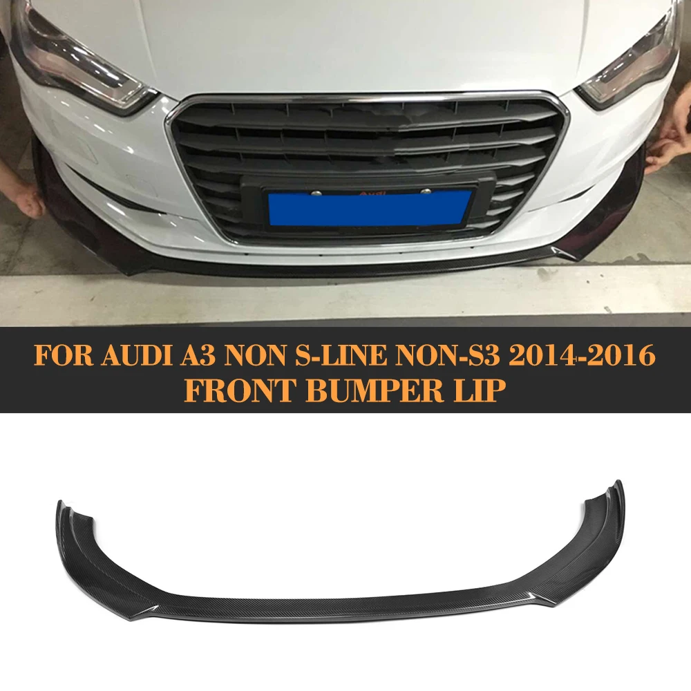 Губа диффузора переднего бампера из углеродного волокна для Audi A3 standard Sedan 2014 2015
