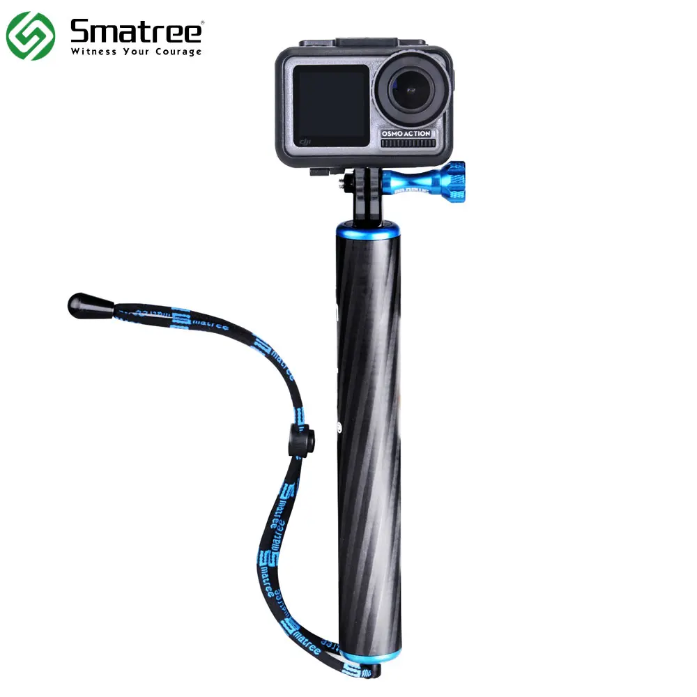 Smatree F1 Водонепроницаемая плавающая рукоятка из углеродного волокна для GoPro Hero