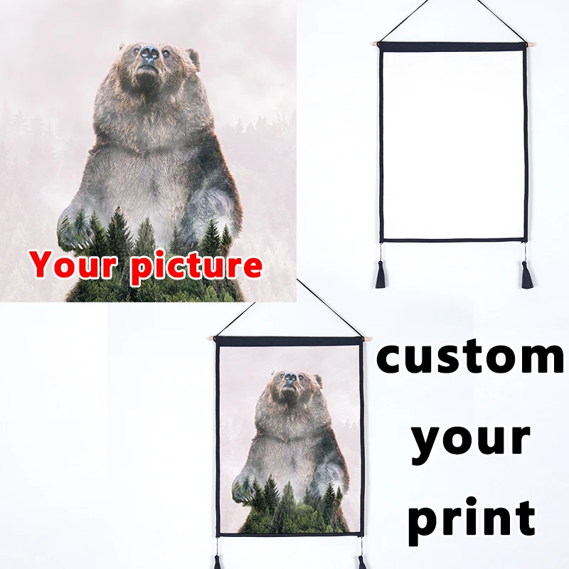 HD олень плакат домашний настенный декоративный цельный деревянный подвесной