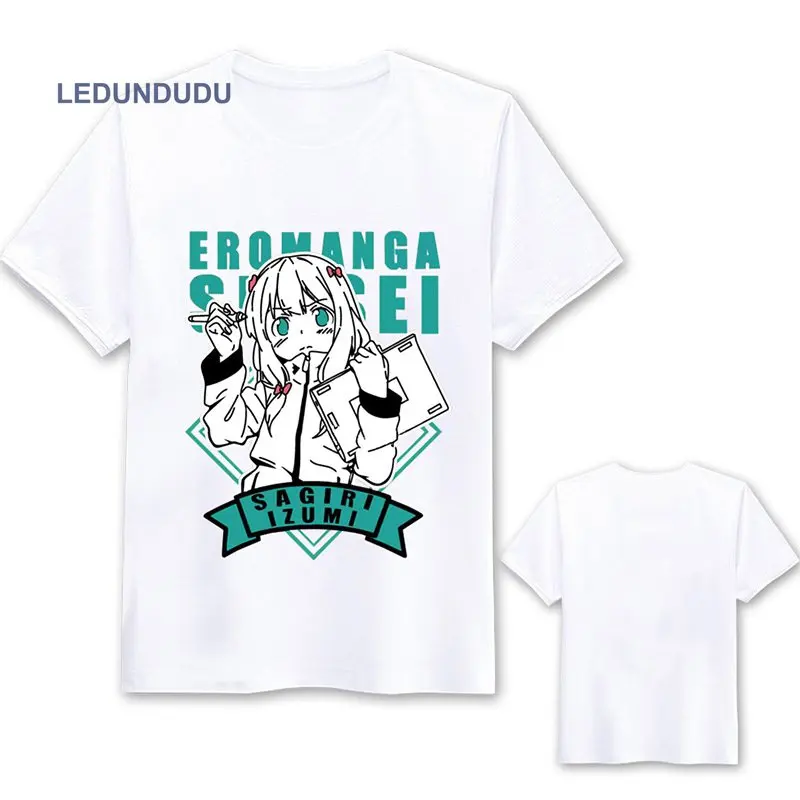 2017 аниме &quotEromanga-Sensei&quot футболки Sagiri Izumi костюмы для косплея летние с круглым
