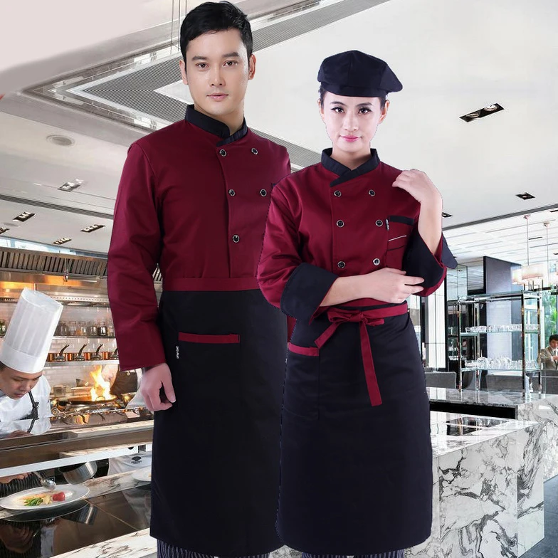 Униформа шеф-повара кухонная одежда в английском стиле высокого качества для