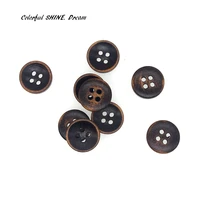 20pcs wholesale nutural wooden buttons round imitate old style scrapbooking sewing accessories diy craft 4 holes 15mm dia