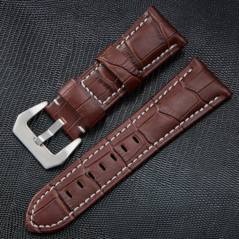 

Leather Strap Cowhide Watch Band Vintage 20/22/24/26mm British Style