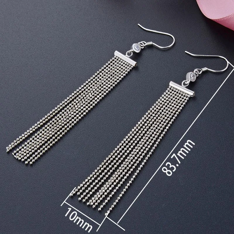 Valily серебряные серьги ювелирные изделия аксессуары 100% стерлингового серебра 925