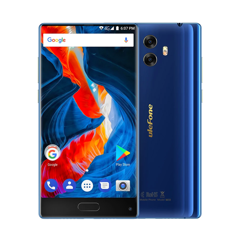 Мобильный телефон Ulefone Mix 4G 5 &quotTri bezelless MTK6750T Восьмиядерный процессор 4 Гб + 64 ГБ Android