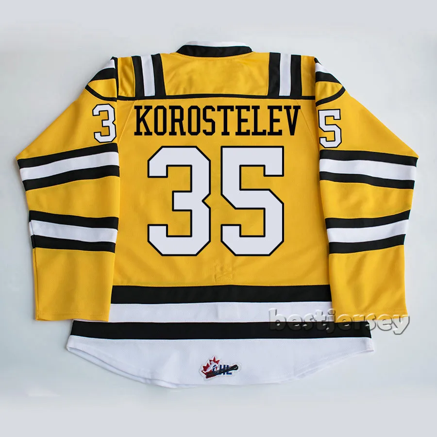 Kowell Сарния Стинг #35 Никита korostelev прошитой Хоккей Джерси|stitched hockey jerseys|hockey jerseysarnia